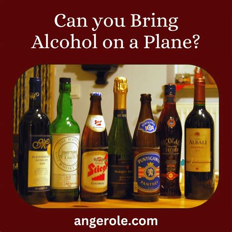 can you take liquor on plane.